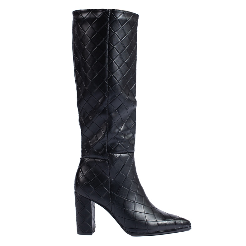 Bottines à talons hauts Shelovet élégantes noires le noir