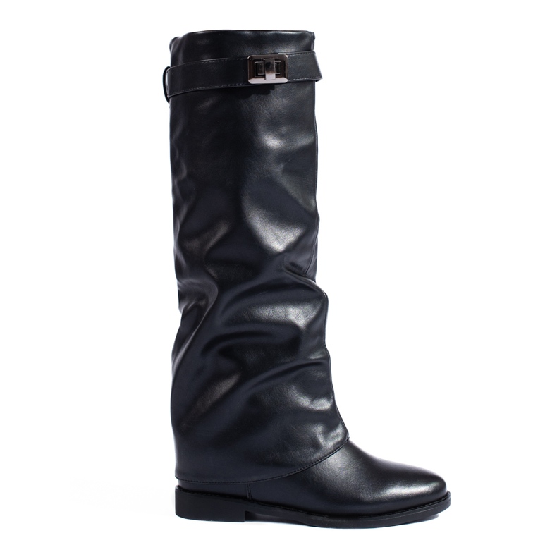 Bottines compensées cachées Shelovet noires le noir