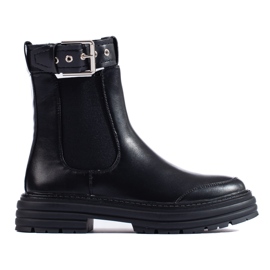 Bottines Chelsea femme Shelovet noires