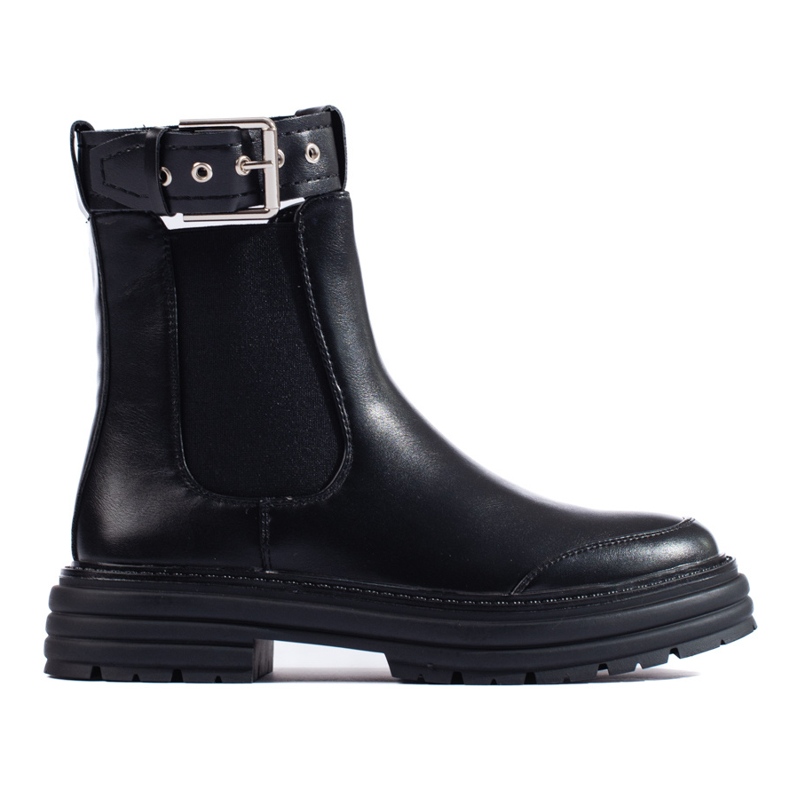 Bottines Chelsea femme Shelovet noires le noir
