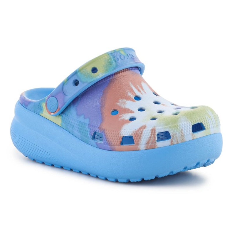 Crocs Classic Tie Dye Cutie Clog 208083-4KT chaussons en mousse bleu