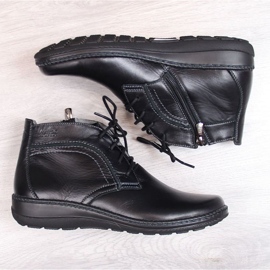 Helios W H612-2A bottes en cuir isolées, noir