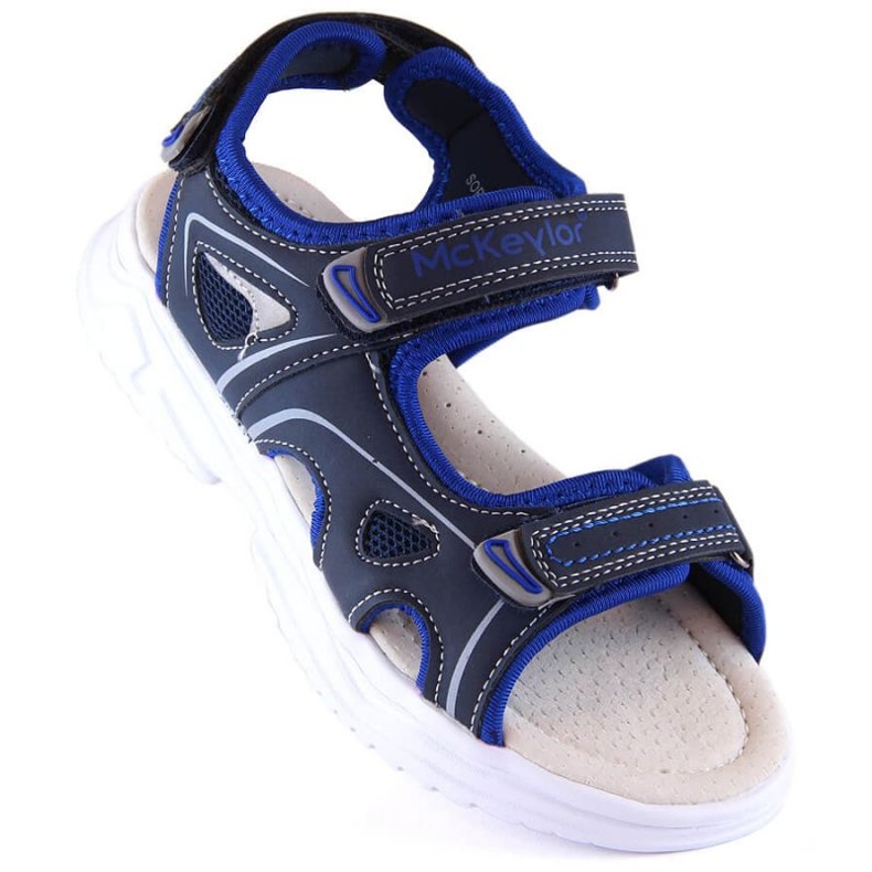 McKinley McKeylor Jr JAN229A Sandales fermeture scratch, bleu marine
