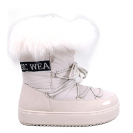 Kendals Bottes de neige en fourrure beige