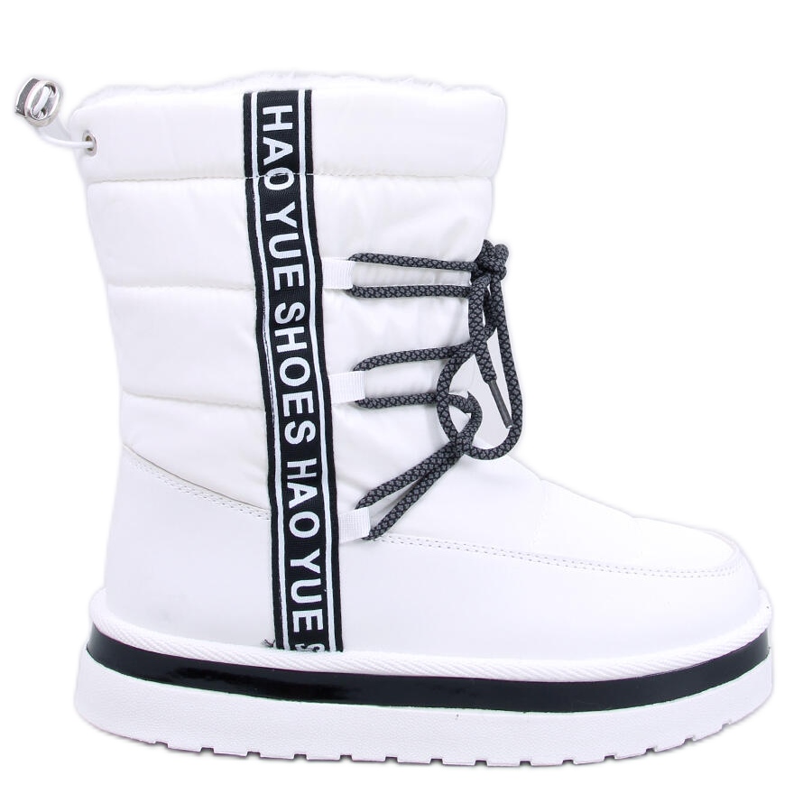Bottines de neige femme Archie White blanche KeeShoes