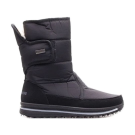 Les bottes de neige isolées légères de la femme progressent progj-21-08 noir le noir Les bottes de neige isolées légères de la femme progressent progj-21-08 noir le noir
