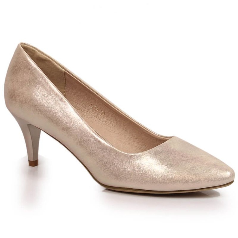 Sergio Leone W SK378E talons hauts brillants dorés d'or