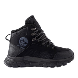 Chaussures de trekking Nurra isolées noires pour hommes