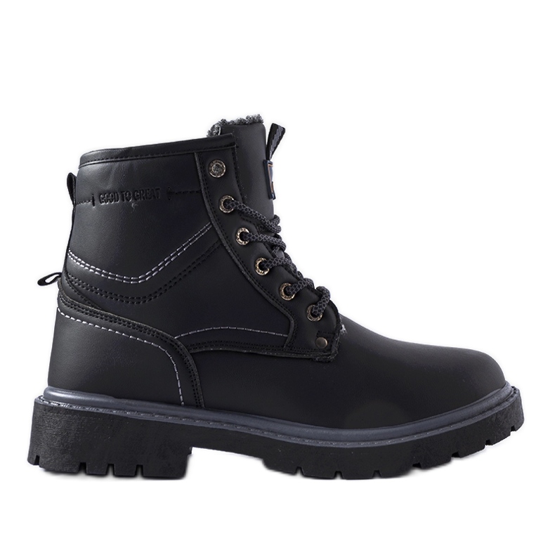 Bottes Telti isolées classiques noires pour hommes le noir