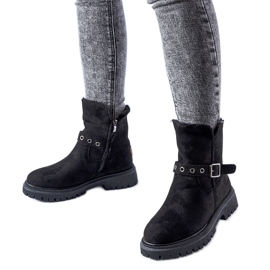 Bottines Gibsonia isolées noires le noir