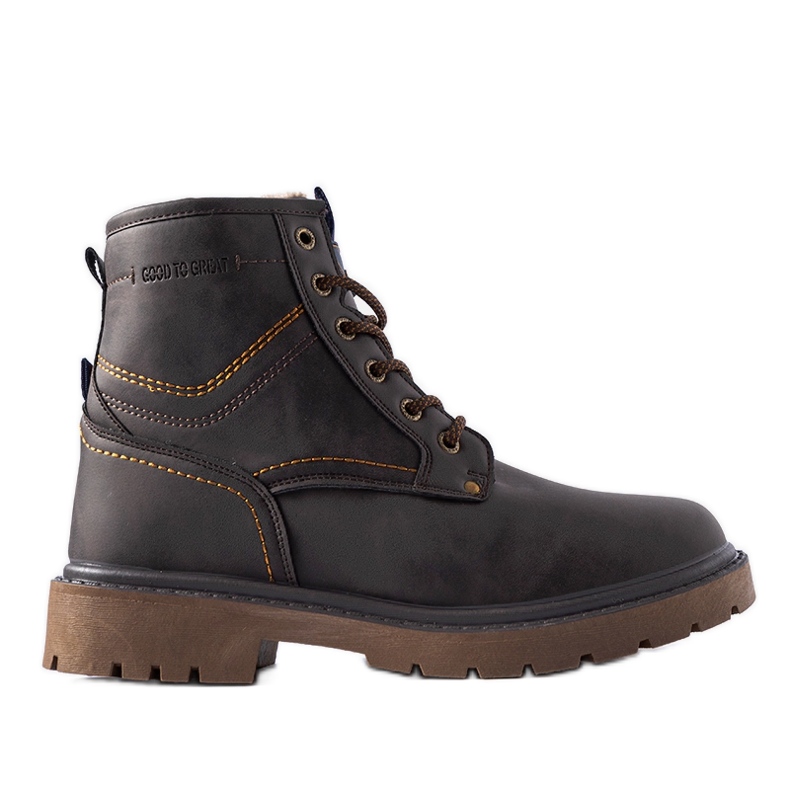 Bottes isolées marron pour hommes par Telti brun