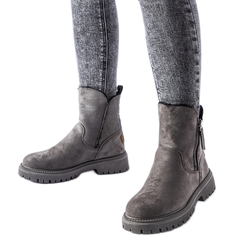 Bottines Tesoriero classiques isolées grises