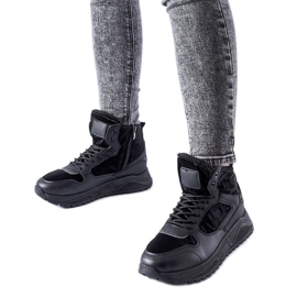 Baskets Malles hautes isolées noires