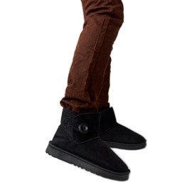 Bottes de neige isolées courtes noires Snyder le noir