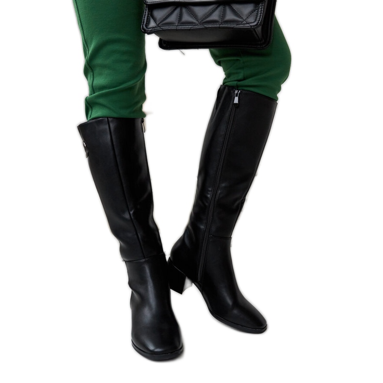 Boots noires avec boucle décorative Sydney le noir