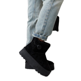 Bottes de neige courtes isolées noires par Casimiro