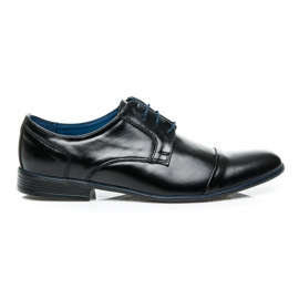 Lucca Chaussures de ville en cuir noir