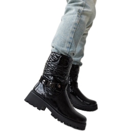 Chaussures vernies noires avec bride décorative Lido le noir Chaussures vernies noires avec bride décorative Lido le noir