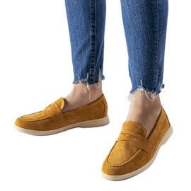Mocassins beige foncé en éco-daim Ferragus Mocassins beige foncé en éco-daim Ferragus