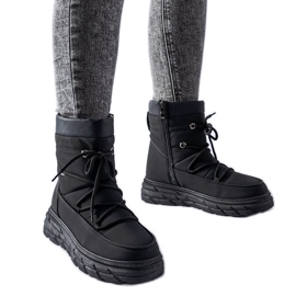 Bottes de neige isolées Jamison noires mates le noir