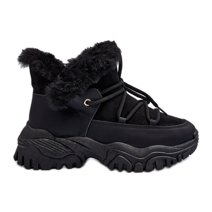 Bottes Trappeuses Pour Femmes Avec Fourrure Noir Cresandi le noir