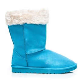 Torna Bottes de neige avec fourrure bleu