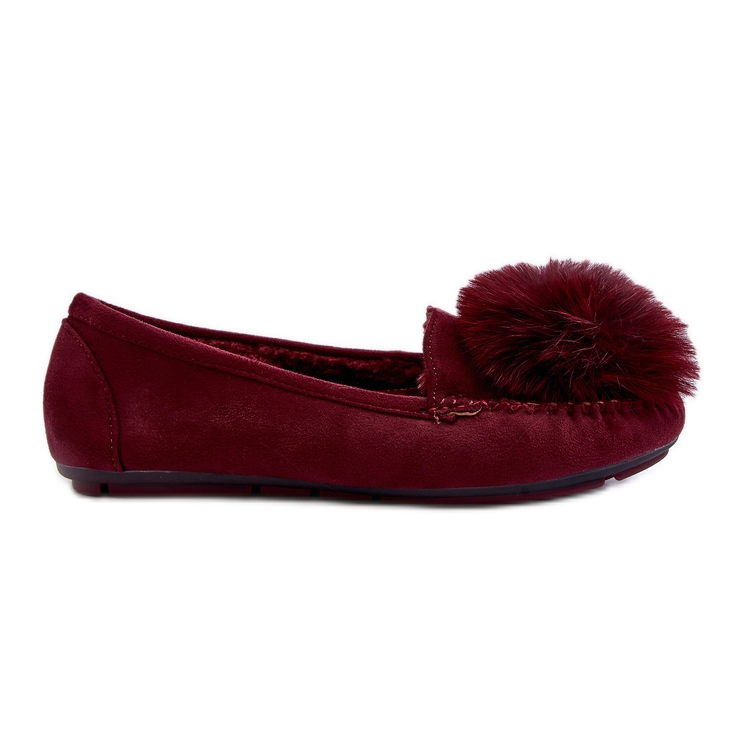 Mocassins avec fourrure pour femme, bordeaux Novas rouge Mocassins avec fourrure pour femme, bordeaux Novas rouge