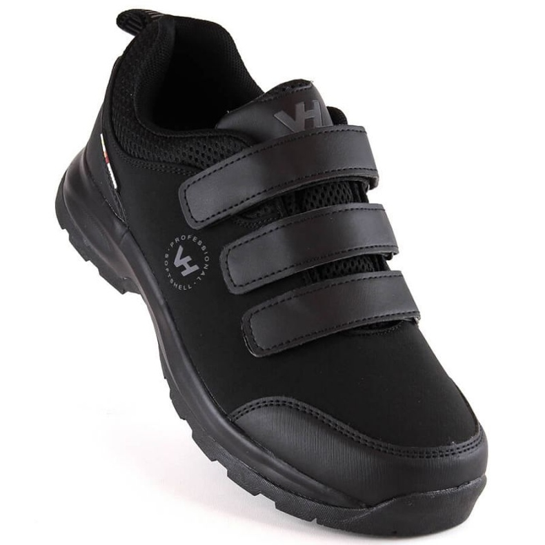 Vanhorn W WOL168 chaussures de randonnée velcro, noir le noir