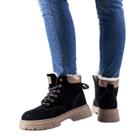 Bottes de travail noires avec isolation légère de Stevens