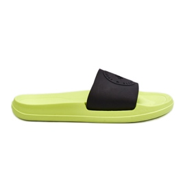 Tongs pour hommes 4F 4FSS23FFLIM075-72S Citron vert et noir le noir Tongs pour hommes 4F 4FSS23FFLIM075-72S Citron vert et noir le noir