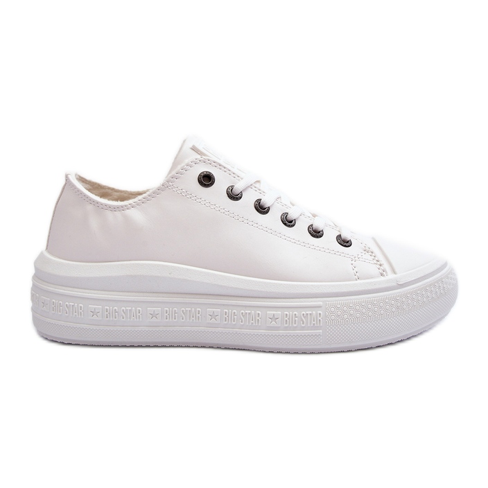 Baskets basses isolées pour femmes blanches Big Star MM274029