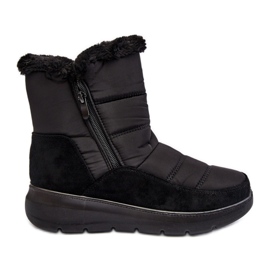 Bottes De Neige Femme Avec Fourrure Noir Primose le noir