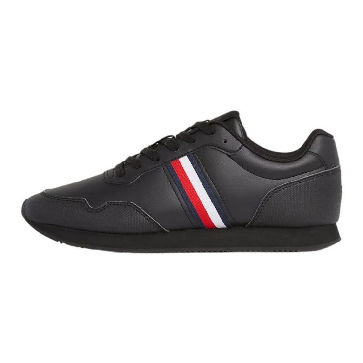 Chaussures Tommy Hilfiger Core Lo Runner Pu M FM0FM048340GQ le noir Chaussures Tommy Hilfiger Core Lo Runner Pu M FM0FM048340GQ le noir