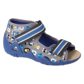 Befado chaussures pour enfants jaunes 350P034 gris