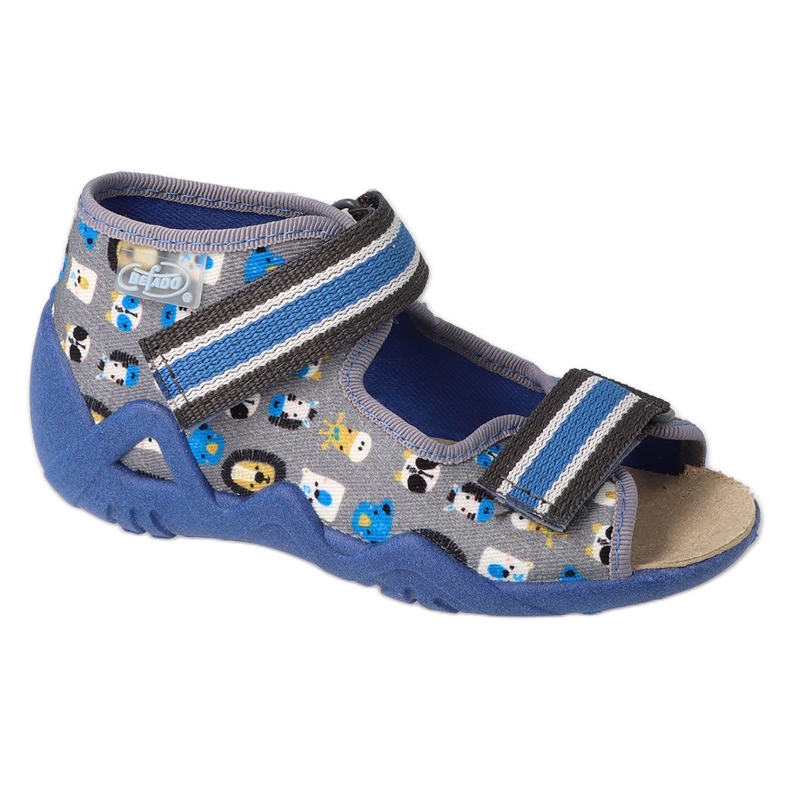 Befado chaussures pour enfants jaunes 350P034 gris