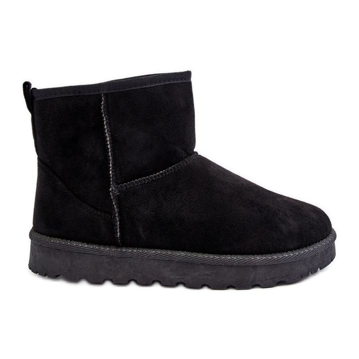 Bottes de neige en suède écologique pour femmes Noir Enranta le noir