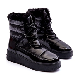 News Bottines De Neige À Lacets Et Fourrure Pour Femme Noir Lexxina