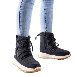 Bottes de neige Stephen isolées noires le noir