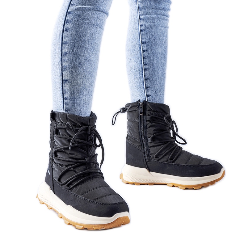 Bottes de neige Stephen isolées noires le noir