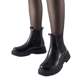 Bottines à enfiler Edgar classiques isolées noires le noir