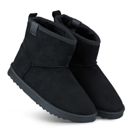 Bottes de neige classiques noires, bottes d'hiver isolées pour femmes le noir