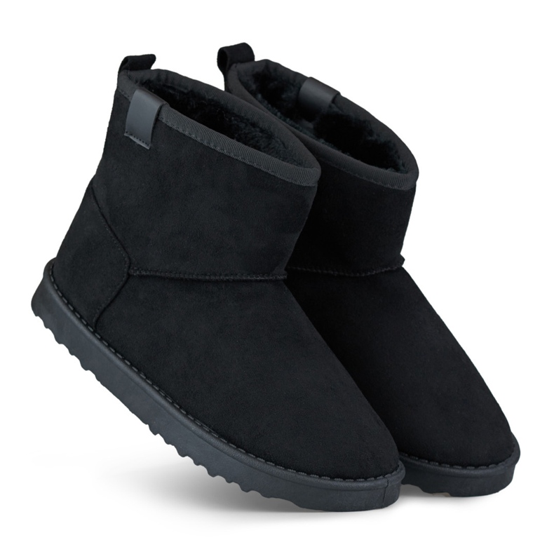 Bottes de neige classiques noires, bottes d'hiver isolées pour femmes le noir
