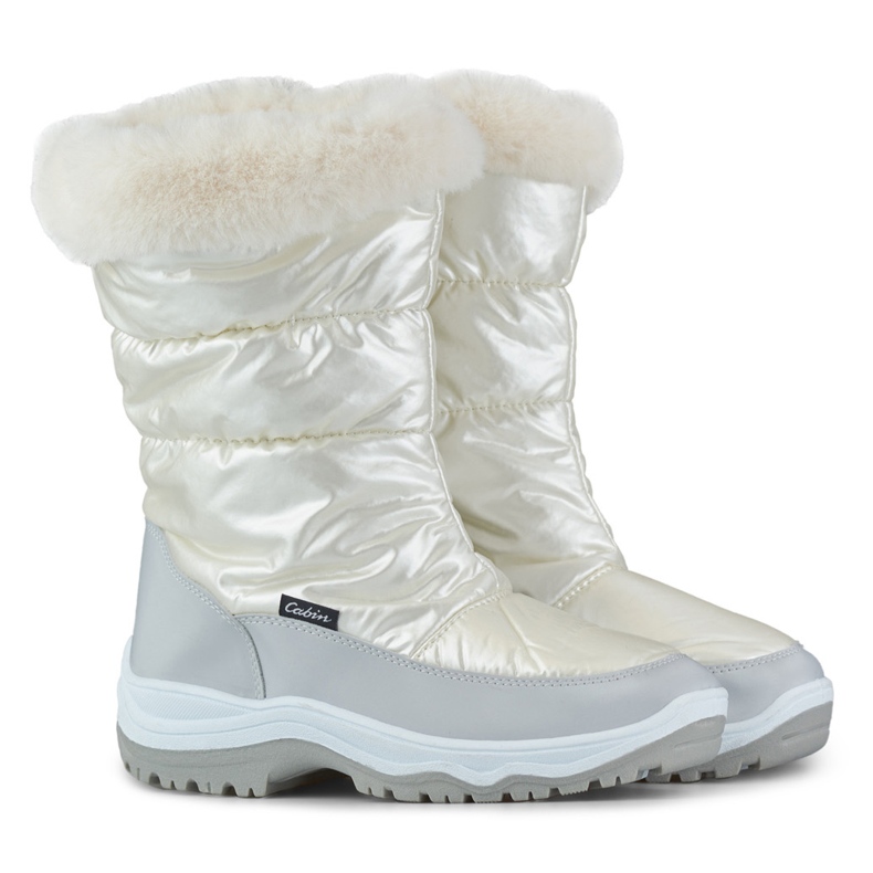 Bottines de neige hautes femme blanches avec fourrure Bottines de neige hautes femme blanches avec fourrure