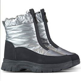 Bottes de neige pour femme confortables et isolées noir