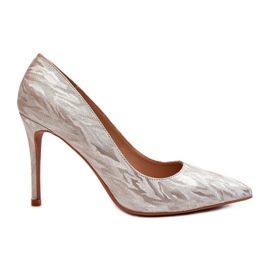 Talons hauts décorés de paillettes dorées Klonisa d'or Talons hauts décorés de paillettes dorées Klonisa d'or