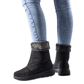 Bottes de neige basses compensées noires Brownton