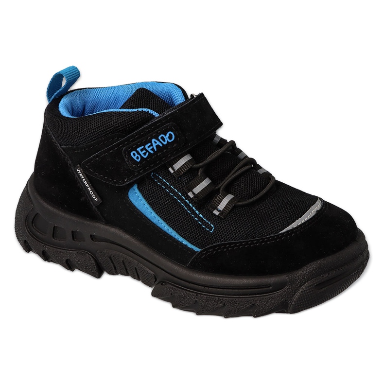 Befado chaussures pour enfants noir / turquoise 515Y002 le noir