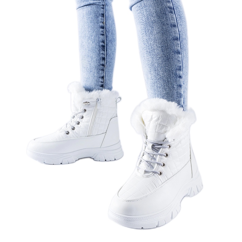 Bottes de neige isolées blanches avec plateforme Dwayn Bottes de neige isolées blanches avec plateforme Dwayn