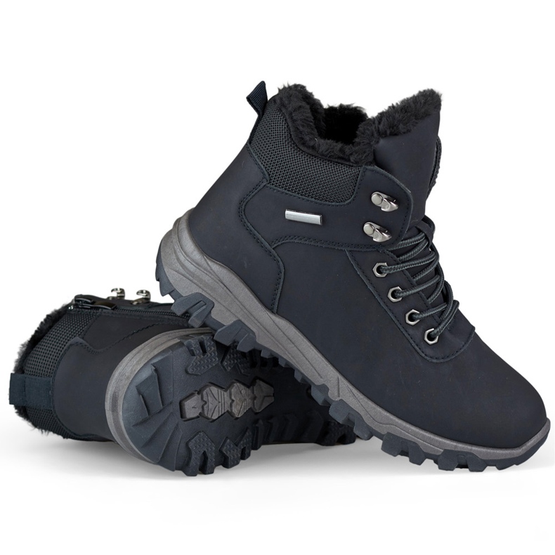 Chaussures de trekking hautes, chaussures de montagne noires pour femmes le noir