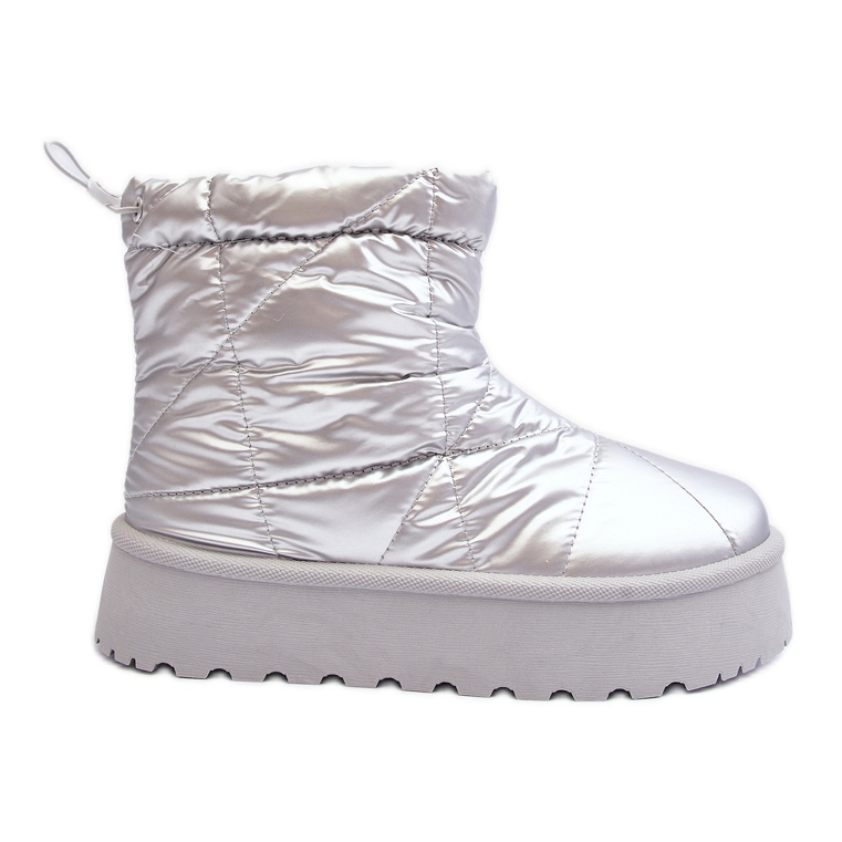 Bottes de neige Silver Fionia pour femmes sur une plateforme massive argent
